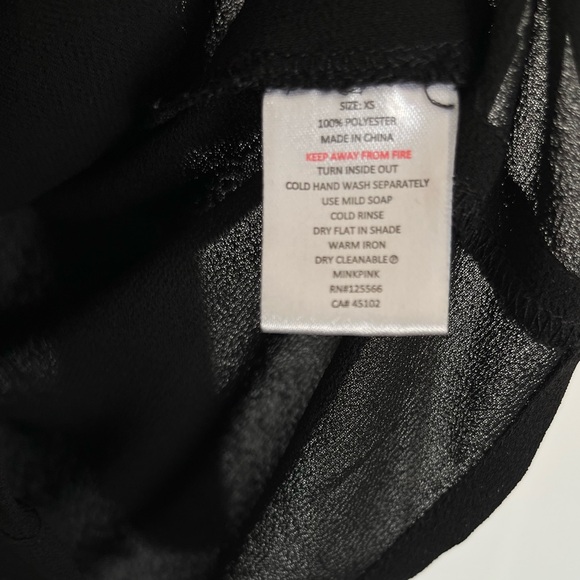 Nordstrom MinkPink Sheer Cut Out Blouse - Picture 13 of 13